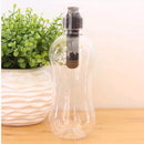 550ML Outdoor Multifunctional PE Carbon Filter Water Bottle Hydration Filtered Drinking Bottle
