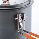 Naturehike 1.5L Aluminum Heat Exchanger Pot Portable Outdoor Cookware with Bowl and Spoon