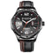 TOMORO Brand TMR0214 Calendar Dual Colors Leather Men Quartz Casual Stylish Male  Wrist Watch