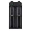 Alonefire C2 3.7V 2 Slot Battery Charger Universal Smart Chargering for Rechargeable Batteries Li-ion 18650 26650 14500