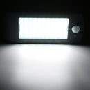 66 LED Solar Wall Light 1000Lm Outdoor Adjustable Motion Sensor Street Lamp with Remote Controller