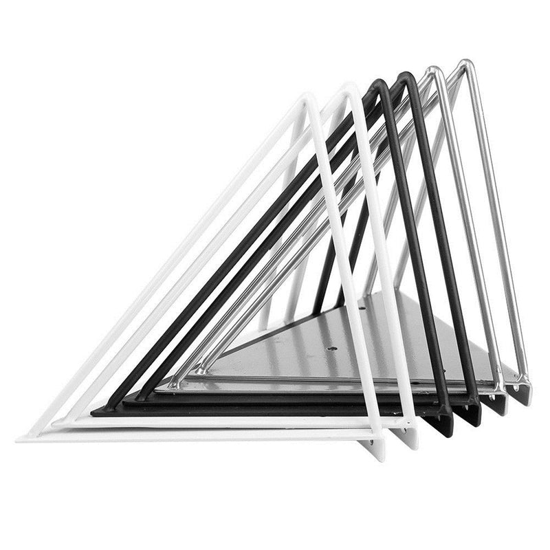 2PCS Durable Wall Mount Multi-Use Shelf Heavy Duty Metal Support Bracket Prism Furniture Bracket