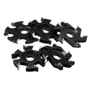 75-100mm Diameter 16mm Bore Black Hexagonal Blade Power Wood Carving Disc Angle Grinder Attachment