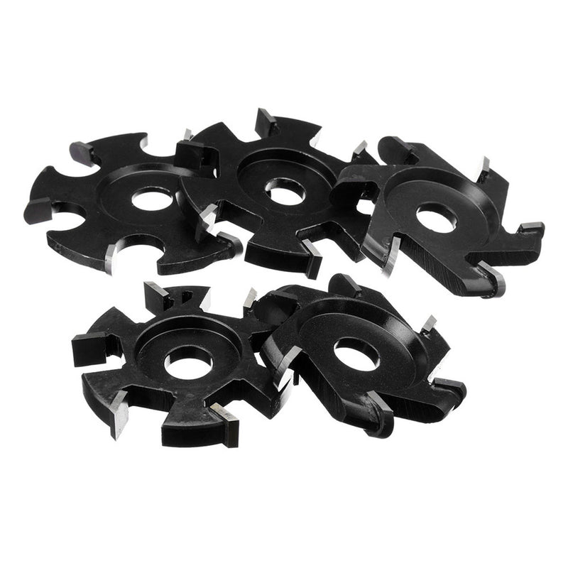 75-100mm Diameter 16mm Bore Black Hexagonal Blade Power Wood Carving Disc Angle Grinder Attachment