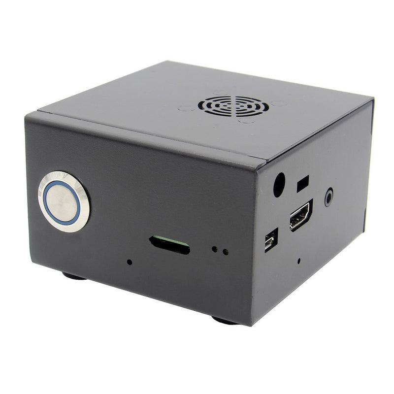 X850 V3.0 Matching Metal Case Enclosure + Power Switch + Cooling Fan for X870 / X860 / X735 Raspberry Pi Expansion Board