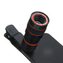 8X Zoom Black Phone Telescope Telephoto Lens with Clip for iPhone Samsung Xiaomi