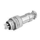 GX12 6 Pin 12mm Male & Female Wire Panel Circular Connector Aviation Socket Plug