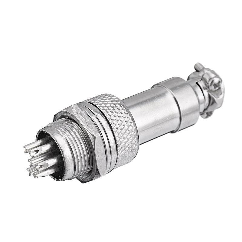 GX12 6 Pin 12mm Male & Female Wire Panel Circular Connector Aviation Socket Plug