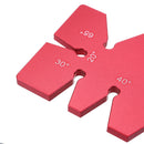 Drillpro Aluminum Alloy 20-65 Degree Angle Gauge Angle Template Ruler For Woodworking