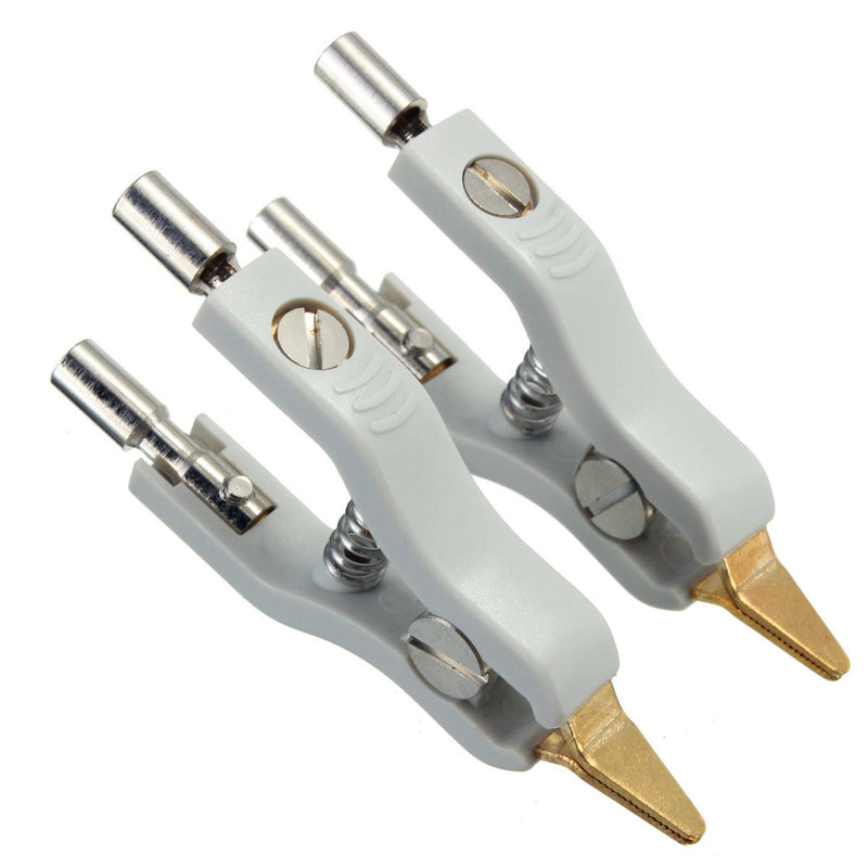 2Pcs Copper Gwinstek LCR Kelvin Test Clip Bridge Test Clip Microresistivity Clip