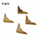4 pcs Antique Corner Protector Corner  for  Notebook  Scrapbooking Albums Menus Folders