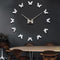 Large 3D DIY Wall Clock Home Decor Mirror Sticker Art Clock