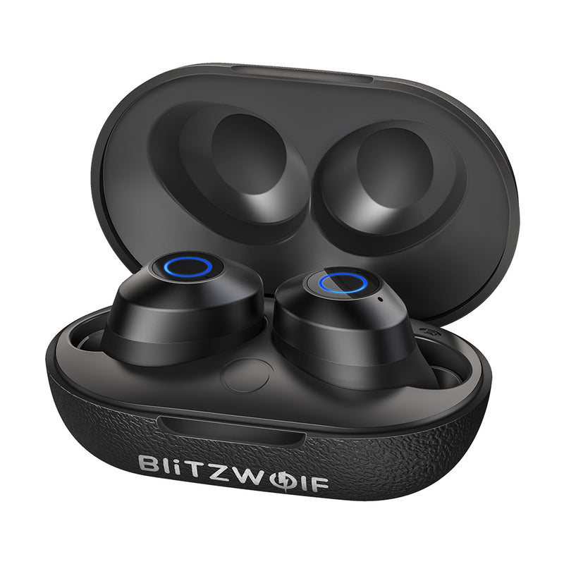 BlitzWolf BW-FYE5 TWS bluetooth V5.0 Earphone Mini Invisible True Wireless Bilateral Call Stereo Headphone with Charging Box