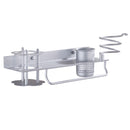 KCASA BR-32 Bathroom Wall Mount Hanging Storage Rack with Hair Towel Holder and Toothbrush Shelves