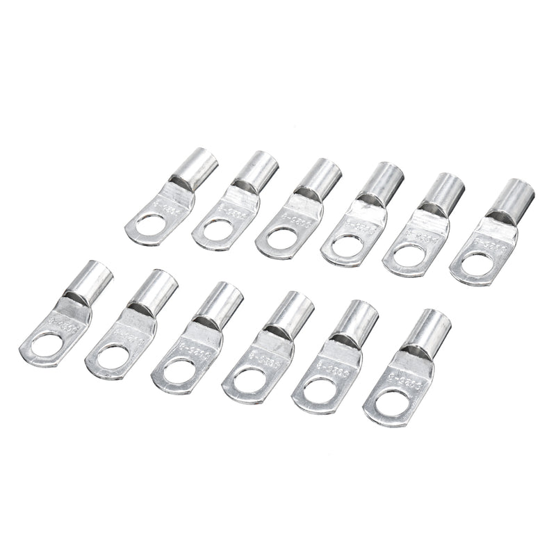 12 Pcs 3AWG Copper Cable Lugs 25-8mm 5/16" Electrical Terminal Block Wire Connectors