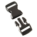 12Pcs Black Plastic Curved Release Clasp Buckles Umbrella Rope Bracelet Buckles