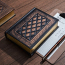 Large Thicken Diary Notebook Leather Vintage Embossed Cover Notepad Office School Stationery