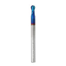 Drillpro R0.5-R3 2 Flutes Tungsten Carbide End Mill HRC65 NACO Coated Ball Nose Milling Cutter