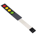 3Pcs 4 Key Press Film Switch Module Single Chip Microcomputer Extended Keyboard Electronic Switch Module