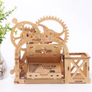 Wooden Pen Holder Creative DIY Office Desktop Card Case Decoration Multifunctional Desktop Organizer Storage Box Holiday Gifts