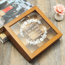 Wooden Chic Kitchen Spice Tea Box 9 Section Compartments Container Storage Chest Holder