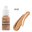 PHOERA Coverage Concealer Liquid Foundation Longlasting Cosmetic Moisturizing