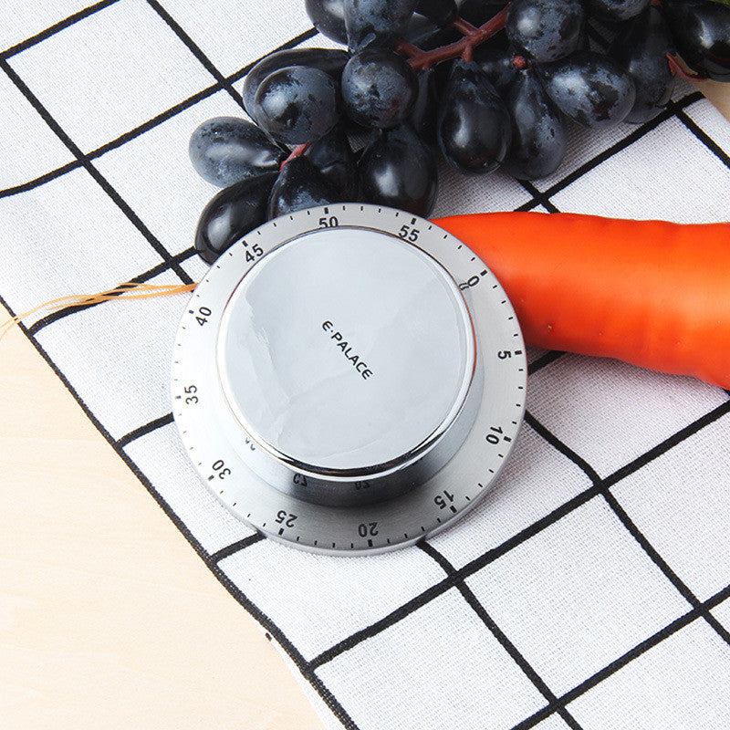 Stainless Steel ABS Mechanical Kitchen Timer with Magnetic Base for Cooking Baking Washing Timer