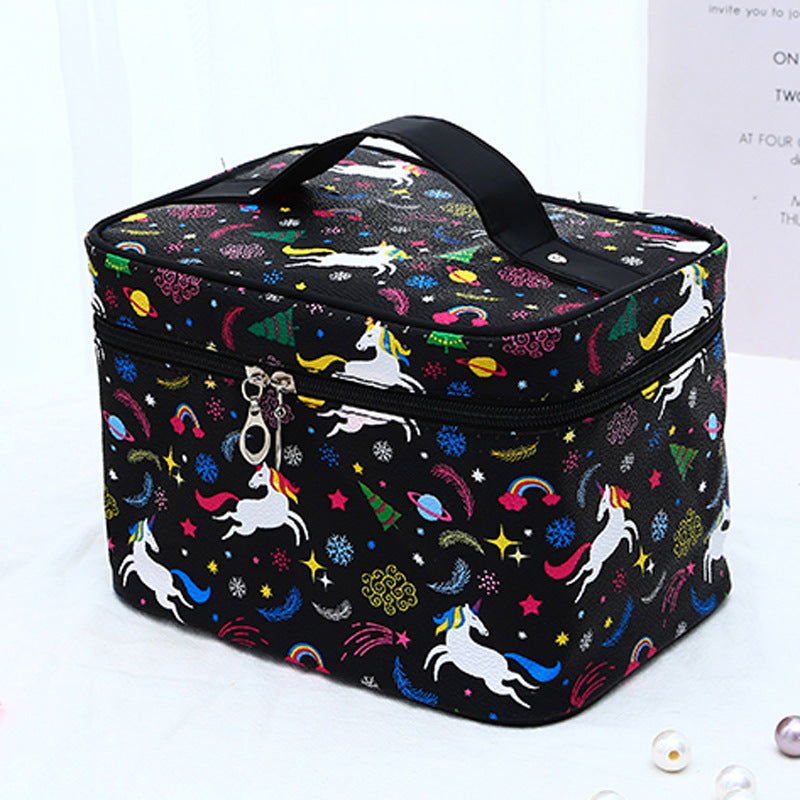 Print Cute Large-capacity Cosmetic Bag Waterproof Travel Portable Wash Bag