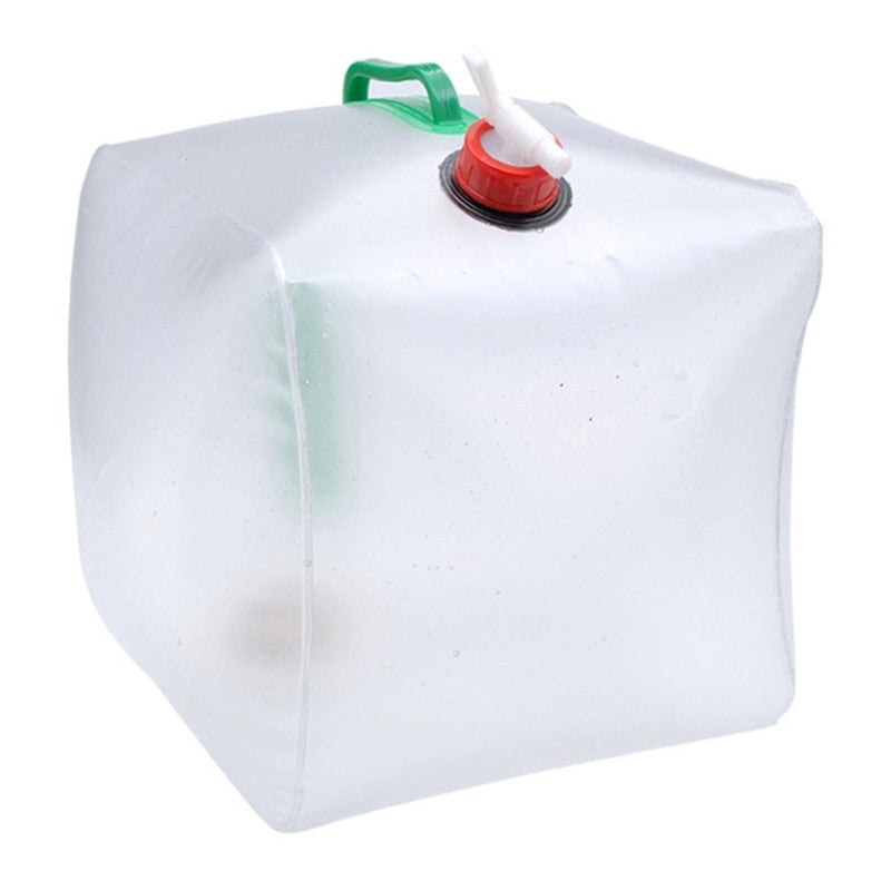 20L PVC Portable Folding Water Bucket Bag Waterskin Outdoor Bucket for Camping Hiking