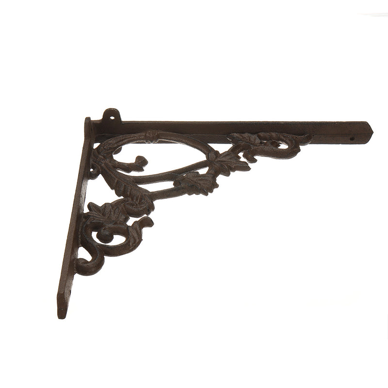 2323.52cm Wall Shelf Mount Bracket Cast Iron Support Mounted Supporter Home Garden Rusty