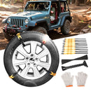 10pcs Lengthening Belts Car Snow Tire Chain with Gloves Shovel Storage Bag