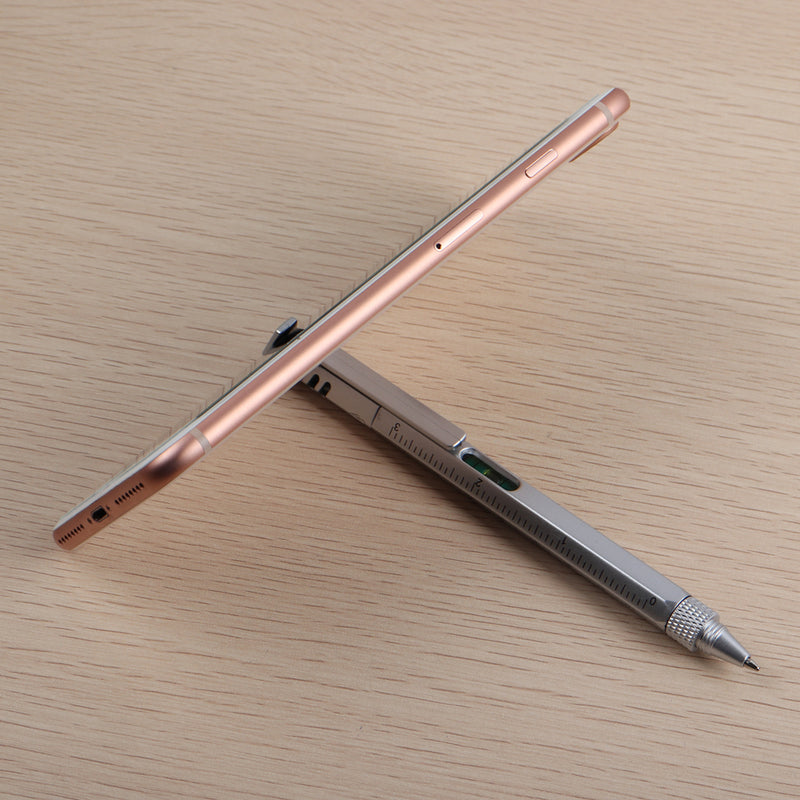 Multifunctional Ballpoint Pen Phone Holder Screwdriver with Ruler School Office Supplies Stationery