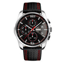 SKMEI 9106 5ATM Waterproof Sport Men Watch Calendar Function Stopwatch Quartz Watch