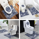Bathroom Toilet Special 3 Pcs Set PVC Waterproof for 2 Styles Non-slip Wall Sticker