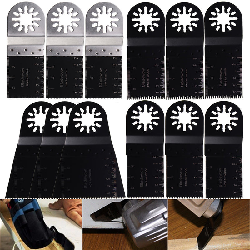 12pcs Multitool Blades for Fein Multimaster Makita Oscillating Multitools Oscillating Tools