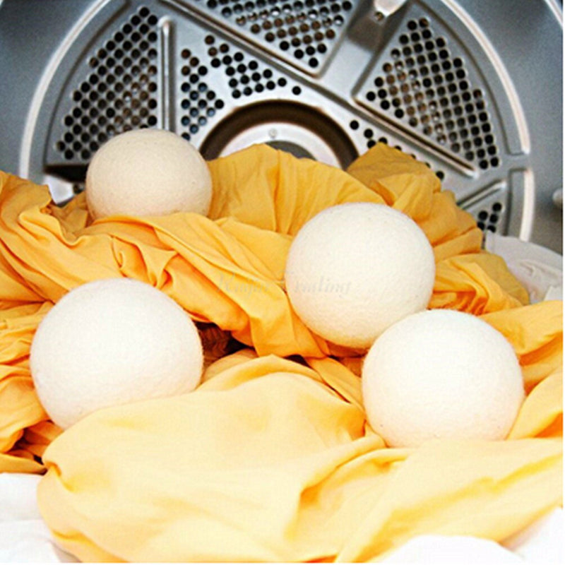 100% Natural Fabric Virgin Wool Dryer Ball Reusable Softener Laundry