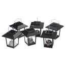 6PCS Waterproof Solar Powered Lantern Light Hanging Outdoor Garden Lamp