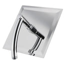 Square 8 Inch Rainfall Shower Head Extension with Shower Arm Hose Kit Overhead