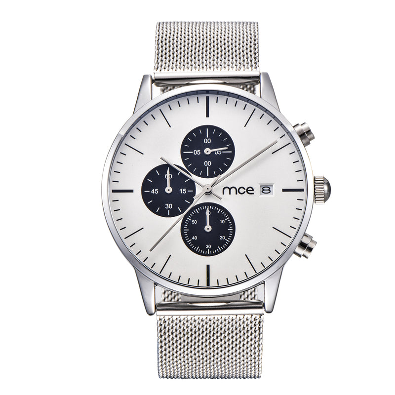 Multi-functions Fashionable Men Wrist Watch Full Steel Clock Quartz Watch