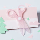 Jordan&Judy JJ-YD0013 1 PCS Mini Scissors Round Head Plastic Children Safety Scissors Student Kids Paper Cutting Minions Supplies for Kindergarten School