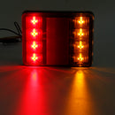 2Pcs 8LED Car Brake Stop Lamps Turn Tail Lights Waterproof 12V For Truck Trailer Lorry