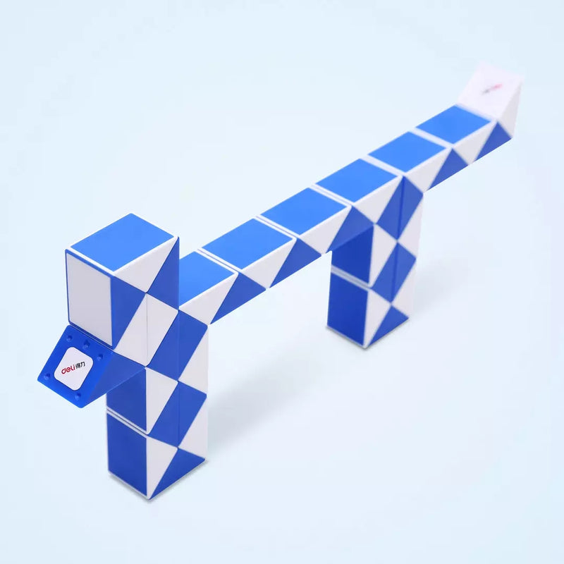 XIAOMI Ecosystem Deli 36 Blocks Snake Magic Cube 36 Segments Speed Brain Development Toys Twist Snake Puzzle Speed Magic Ruler Christmas Gifts For Kids