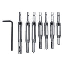 4pcs 7pcs Door and Window Hinge Hole Opener Woodworking Puncher Tool Hex Shank Drill Kit