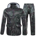 Camouflage Raincoat Suit Hiking Motorcycle Riding Thickened Waterproof Men Women Raincoats