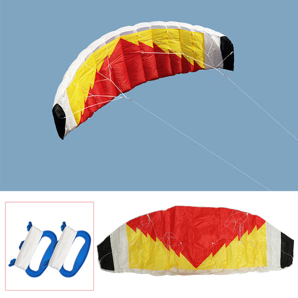 2-Line Parafoil Stunt Kite 0.7 x 2m Parachute Sail/Surfing Beach Nylon Fabric