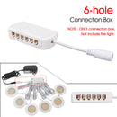 Block Terminal Branch 6-hole Connection Box for LED Cabinet Light Downlight Spotlight