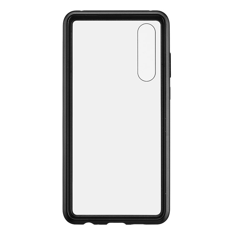 BAKEEY Magnetic Adsorption Metal Bumper Tempered Glass Flip Protective Case for HUAWEI P30