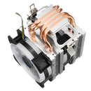 4Pin Dual Fans 4-Heatpipes Colorfule Backlit CPU Cooling Fan Cooler Heatsink For Intel AMD