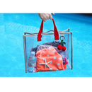 Women Transparent PVC Handbag Shoulder Bag Totes Shopping Bag Clear Beach Bags