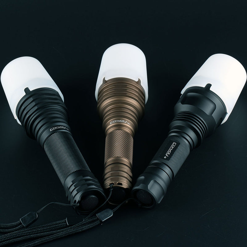 1PC Convoy White Silicone Luminous Diffuser Light Cover For Convoy C8/C8+/M21A Flashlight Soft Light Shade Lamp Cover